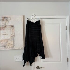 Alberto Makali Black Asymmetrical Skirt